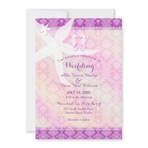 シーホースペアパープルトロピカルビーチ結婚式