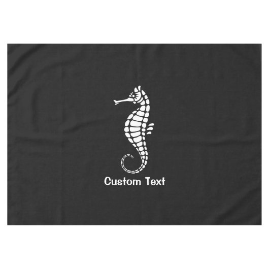 シーホースホワイト テーブルクロス (正面(横))