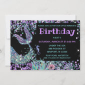 *～*シーホースマーメイドのしっぽの魔法誕生日 招待状 (裏面)