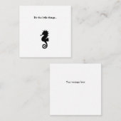 シーホースミニありがとうご注意カード ノートカード (正面/裏面)