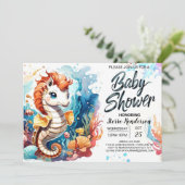 シーホースメロディーズ海の赤ちゃんシャワー 招待状 (スタンド正面)