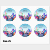 シーホースモダンのベビーシャワーの下で ラウンドシール (シート)