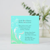 シーホースモダン結婚式招待状 招待状 (スタンド正面)