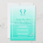 シーホースラブデスティネー航海のションウエディング招待状 招待状 (正面)