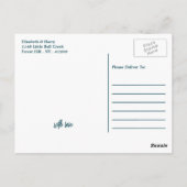 シーホースロマンスビーチ結婚式ありがとう ポストカード (裏面)