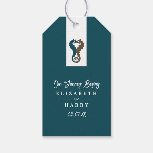 シーホースロマンスビーチ結婚式 ギフトタグ (正面)