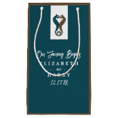 シーホースロマンスビーチ結婚式 スモールペーパーバッグ (正面)