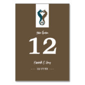 シーホースロマンスビーチ結婚式 テーブルナンバー (裏面)