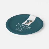 シーホースロマンスビーチ結婚式 ペーパープレート (アングル)