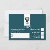 シーホースロマンスビーチ結婚式 出欠カード (正面)