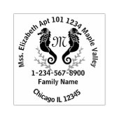 シーホースローレルクレストビーチハウス連絡情報 ラバースタンプ (インプリント)