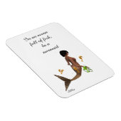 シーホース付き可愛い人魚フレキシブルフォトマグネット マグネット (右側)