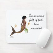 シーホース付き可愛い人魚マウスパッド マウスパッド (マウス)