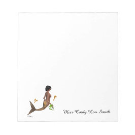 シーホース付き可愛い人魚メモ帳 ノートパッド