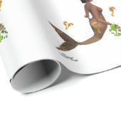 シーホース付き可愛い人魚ラッピングペーパー ラッピングペーパー (ロールコーナー)