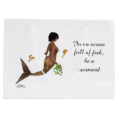 シーホース付き可愛い人魚抱き枕 ラージペーパーバッグ (裏面)