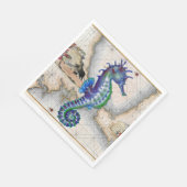 シーホース地図ジブラルタル スタンダードランチョンナプキン (角)