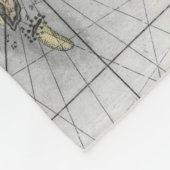 シーホース地図ジブラルタル フリースブランケット (角)