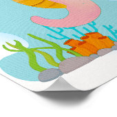 シーホース子供部屋プリント動物キッズルームポスター ポスター (角)