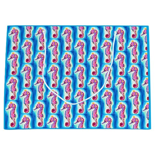 シーホース抱き枕 ラージペーパーバッグ (正面)