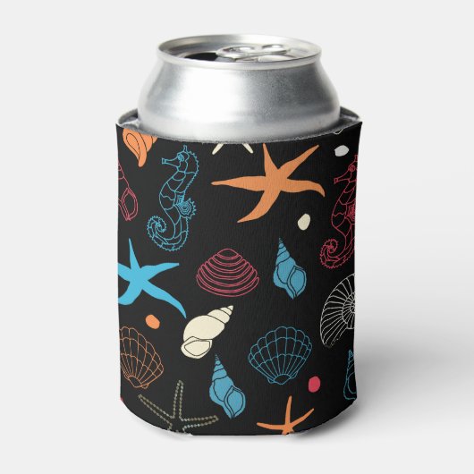 シーホース星魚シーシェル海ライフ 缶クーラー (缶正面)