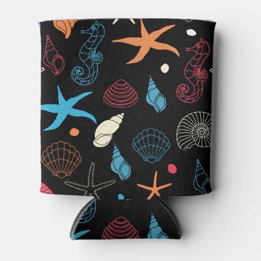 シーホース星魚シーシェル海ライフ 缶クーラー (正面)