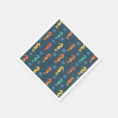 シーホース模様 スタンダードカクテルナプキン (角)