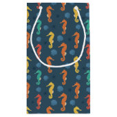 シーホース模様 スモールペーパーバッグ (裏面)