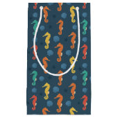 シーホース模様 スモールペーパーバッグ (正面)