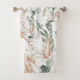 シーホース模様 バスタオルセット