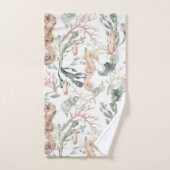 シーホース模様 バスタオルセット (ハンドタオル)