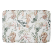 シーホース模様 バスマット (正面)