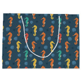 シーホース模様 ラージペーパーバッグ (裏面)