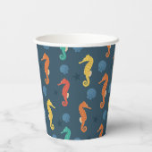 シーホース模様 紙コップ (裏面)