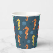 シーホース模様 紙コップ (左)
