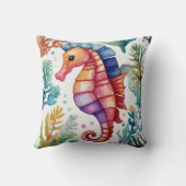 シーホース水カラープリント クッション (裏面)