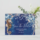 シーホース水彩ビーチ海青橙 セーブザデート (スタンド正面)