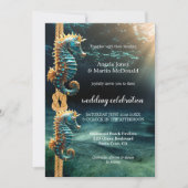 シーホース水族館航海の海結婚ズ 招待状 (正面)