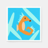 シーホース紙ナプキン スタンダードカクテルナプキン (正面)