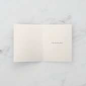 シーホース素朴ダークブルービーチ結婚式 サンキューカード (内部)