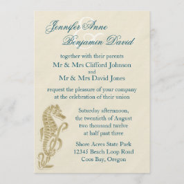 シーホース結婚式招待状 招待状