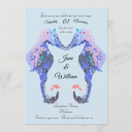 シーホース結婚式招待状 招待状