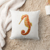 シーホース絵画ズアンダーザシー装飾用クッション クッション (ブランケット)