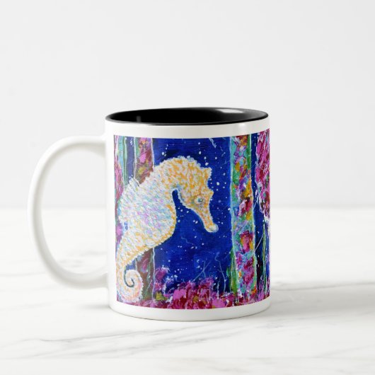 シーホース絵画ズ ツートーンマグカップ (左)