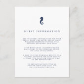 シーホース航海のス結婚ゲスト詳細 エンクロージャーカード (正面)