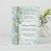 シーホース航海の海結婚式招待状 招待状 (スタンド正面)