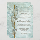 シーホース航海の海結婚式招待状 招待状 (正面/裏面)