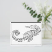 シーホース葉書 – カラーリングカード ポストカード (スタンド正面)