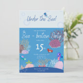 シーホース誕生日パーティーの招待の下 招待状 (スタンド正面)