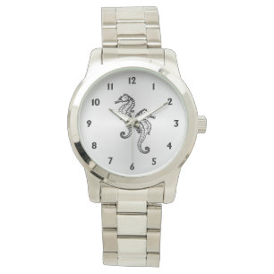 シーホース銀(12の数字) 腕時計
